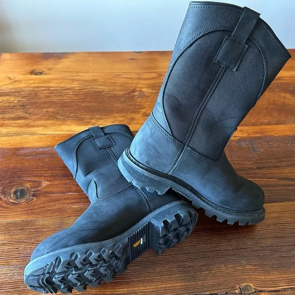 Women’s Black Carhartt 10” Wellington Work Boots - Picture 4 of 10